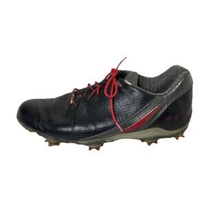 Footjoy Mens Sz 9.5 DNA 2.0 53385 Black Leather Lace Up Golf Shoes Soft Spikes